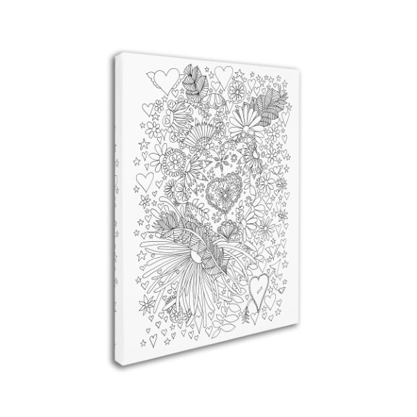 Kim Kosirog 'Floral Heart' Canvas Art,18x24